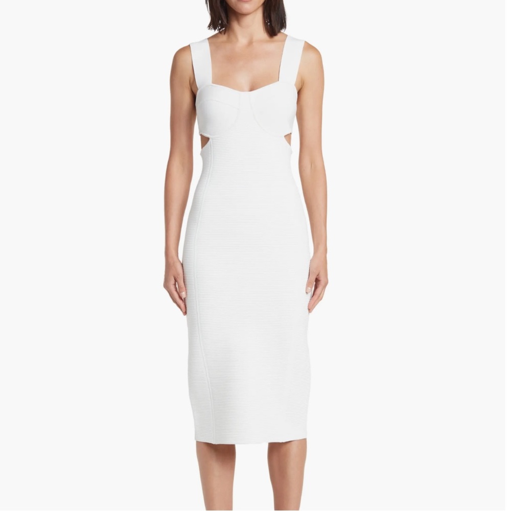 Herve Leger Ottoman Bustier Pencil Dress